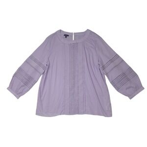 Talbots Lavender Blouse